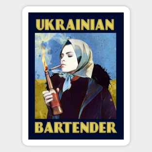 Ukrainian Bartender Magnet